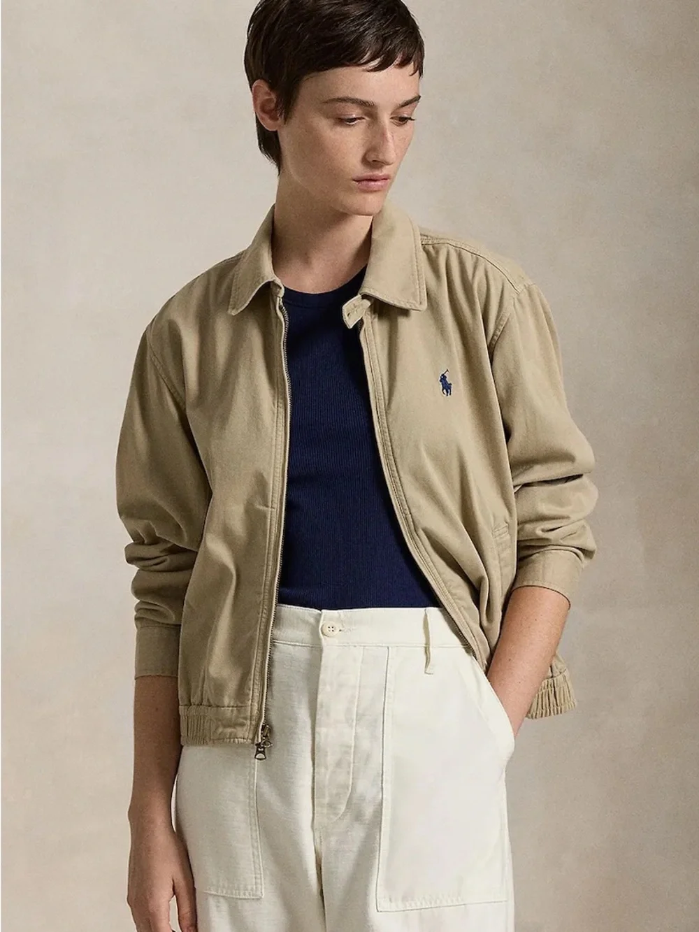 Polo Ralph Lauren women’s cotton twill jacket khaki